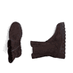 Dunkelbraune Rieker Damen Chelsea Boots Z8983-25 mit einem Reißverschluss. Schuh von oben, liegend.