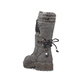 
Graue Rieker Damen Kurzstiefel Z4783-45 mit Reißverschluss sowie einer Profilsohle. Schuh von hinten