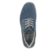 Himmelblaue Rieker Herren Schnürschuhe 03501-12 mit der Extraweite H. Schuh von oben.