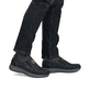 Blaugraue Rieker Herren Sneaker Low B7613-14 mit einer schockabsorbierenden Sohle. Schuh Innenseite
