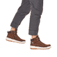 Braune Rieker Herren Sneaker High U0070-22 mit wasserabweisender TEX-Membran. Schuh am Fuß.