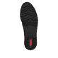 Dunkelbraune Rieker Damen Loafer 45553-25 mit Schmuckelementen sowie Gummizug. Schuh Laufsohle.