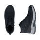 Blaue Rieker Herren Schnürstiefel 11004-14 aus Rauleder. Schuh von oben, liegend.