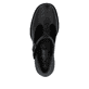 Schwarze Rieker Pumps Y4160-00 mit einer Schnalle sowie der Komfortweite G. Schuh von oben.