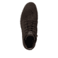 Dunkelbraune Rieker Herren Schnürstiefel 33106-25 aus Rauleder. Schuh von oben.