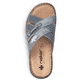 Blaue Rieker Herren Pantoletten 25199-14 mit der Komfortweite G 1/2. Schuh von oben.