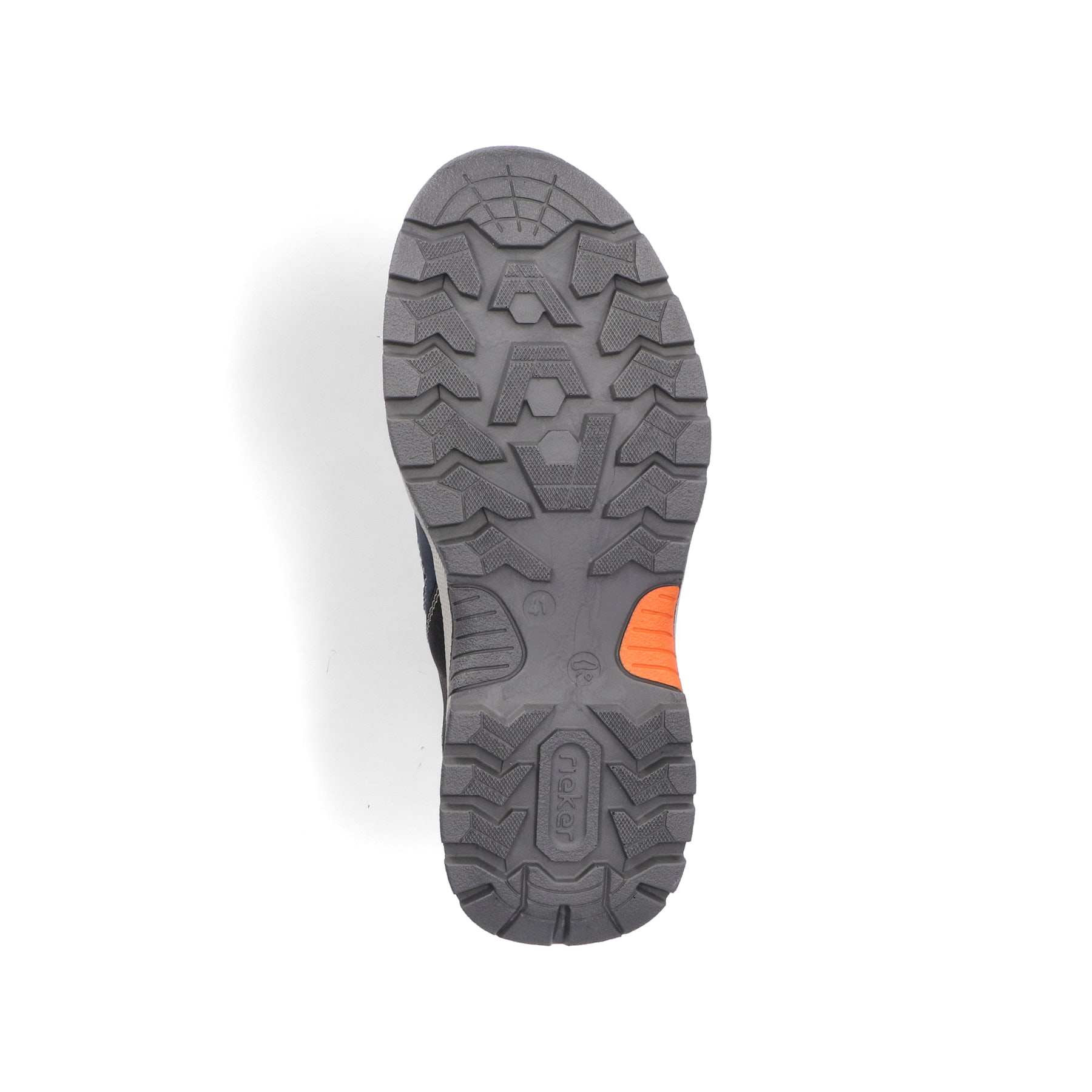 Blaue Rieker Herren Slipper B8350-14 mit Ready2GO Slip-in Feature sowie Gummizug. Schuh Laufsohle.