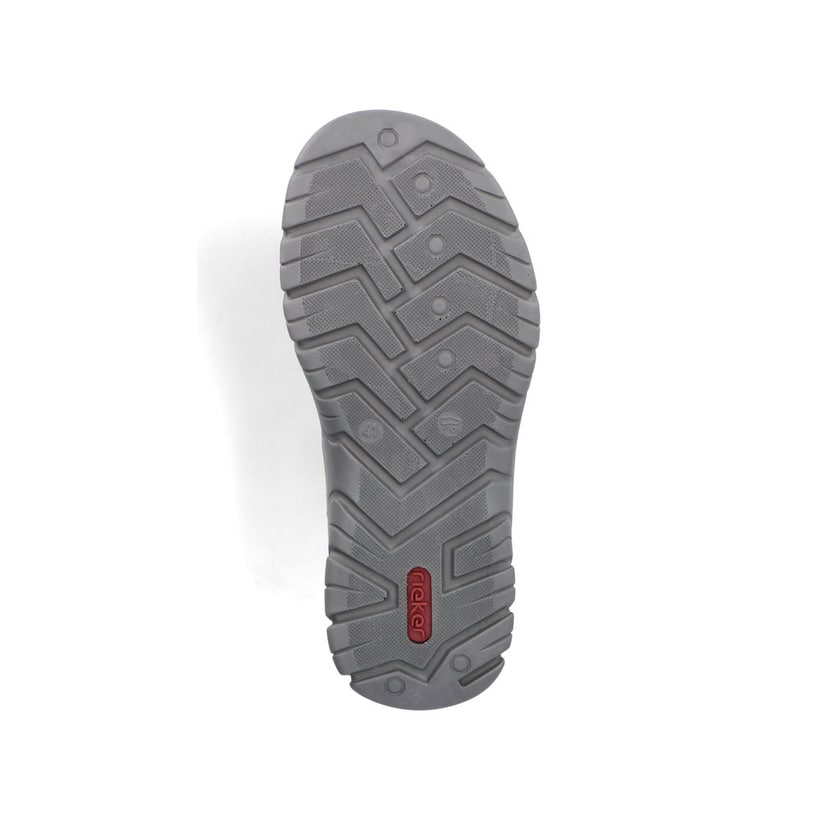 Beige Rieker Herren Trekkingsandalen 26761-65 mit einem Klettverschluss. Schuh Laufsohle.