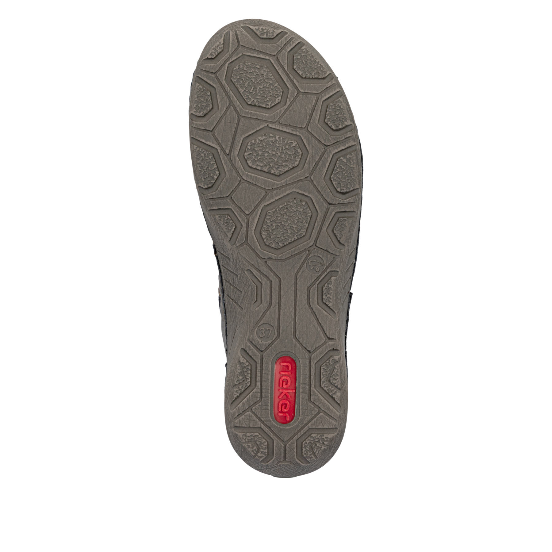 Bronzefarbene Rieker Damen Kurzstiefel 52544-90 mit einem Reißverschluss. Schuh Laufsohle.