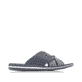 Blaue Rieker Herren Pantoletten 21099-15 mit der Komfortweite G. Schuh Innenseite.