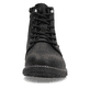 Schwarze Rieker Herren Schnürstiefel 33121-00 mit wasserabweisender TEX-Membran. Schuh von vorne.