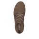 Braune Rieker Herren Schnürstiefel 08301-24 aus Glattleder, Barfußschuhe. Schuh von oben.