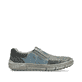 Blaue Rieker Herren Slipper 04051-12 mit einem Gummizug sowie der Extraweite H. Schuh Innenseite.