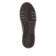 Dunkelbraune Rieker Damen Sneaker Low M7701-25 aus Rauleder mit Reißverschluss. Schuh Laufsohle.