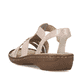 Rosane Rieker Damen Riemchensandalen 60855-31 mit Schmuckelementen. Schuh von hinten.