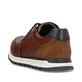 Braune Rieker Herren Sneaker Low B0503-24 mit modernen Ziernähten. Schuh von hinten.