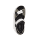 Grüne Rieker Damen Trekkingsandalen 67651-54 mit Rieker Air Sohlenfenster. Schuh von oben.