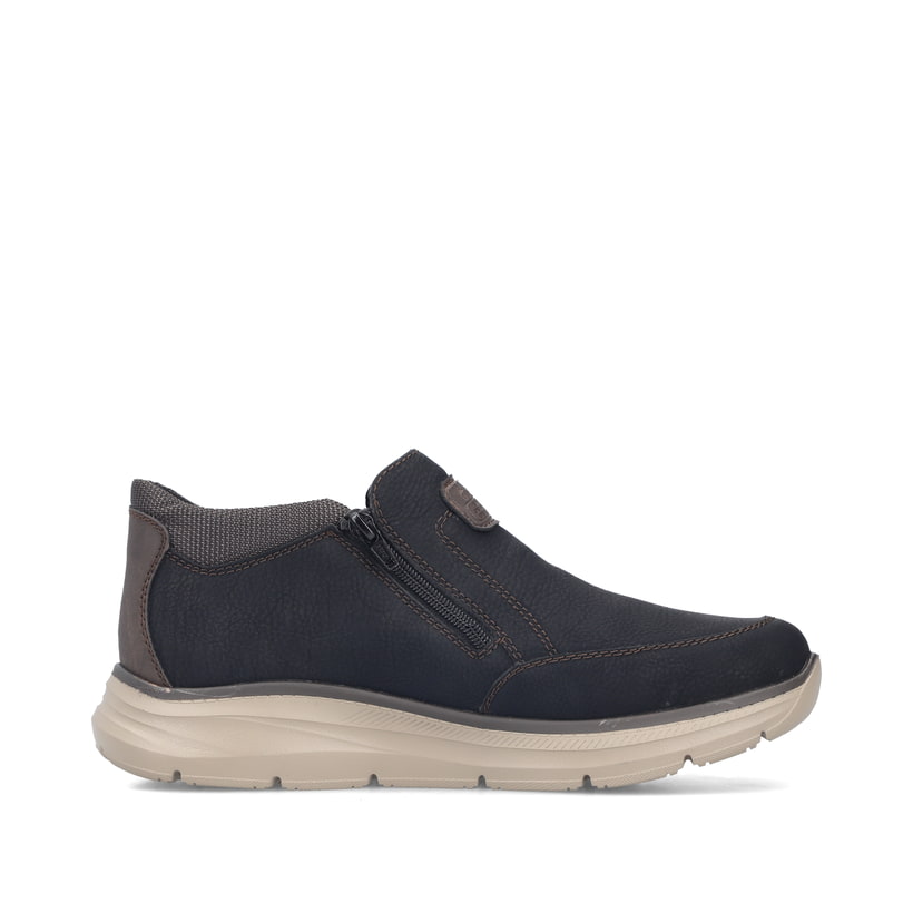 Schwarze Rieker Herren Kurzstiefel B1852-00 mit wasserabweisender TEX-Membran. Schuh Innenseite.