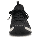 Urbanschwarze Rieker Damen Slipper 45957-00 mit einer schockabsorbierenden Sohle. Schuh Innenseite
