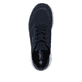 Blaue Rieker Herren Sneaker Low B6600-14 mit Schnürung sowie Komfortweite G 1/2. Schuh von oben.