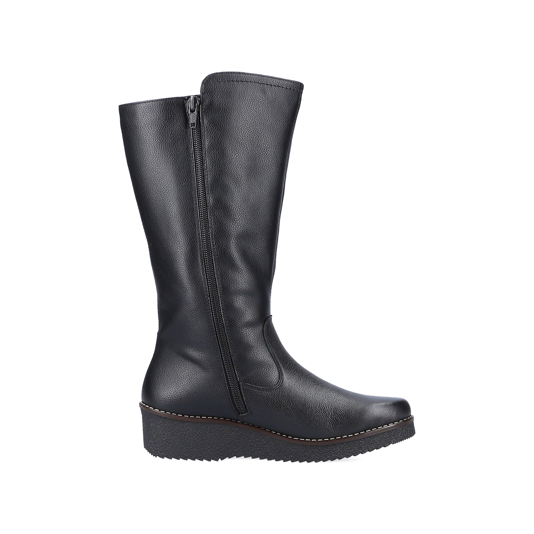Cremebeige Rieker Damen Chelsea Boots Y4592-60 mit einer schockabsorbierenden Sohle. Schuh Innenseite