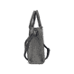 Sac à main Rieker H1013-92 noir avec style raphia et fermeture éclair. Côté droit.