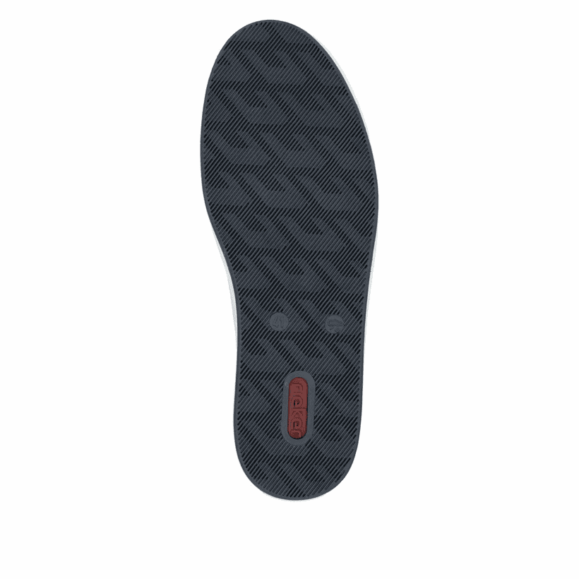 Weiße Rieker Herren Schnürschuhe 19603-80 mit modernen Ziernähten. Schuh Laufsohle.