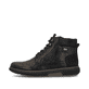 
Nachtschwarze Rieker Herren Schnürstiefel B3342-00 mit einer leichten Profilsohle. Schuh Außenseite