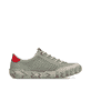 Grüne Rieker Damen Slipper L0355-52 mit einem Reißverschluss. Schuh Innenseite.