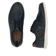 Blaue Rieker Herren Schnürschuhe B2306-14 mit der Komfortweite G 1/2. Schuh von oben, liegend.