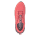 Rote Rieker Sport Damen Sneaker Low W4501-33. Schuh von oben.