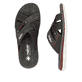 Graue Rieker Herren Pantoletten 25199-43 mit der Komfortweite G 1/2. Schuh von oben, liegend.