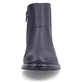 
Azurblaue Rieker Damen Stiefeletten 73455-14 mit Reißverschluss sowie Blockabsatz. Schuh von vorne.