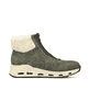 Lilane Rieker Damen Slipper N5253-30 mit flexibler und ultra leichter Sohle. Schuh Außenseite gespiegelt.