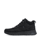 Schwarze Rieker Herren Schnürstiefel B9502-00 mit dem umdrehbaren Glacier Grip. Schuh Außenseite.