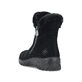 
Tiefschwarze Rieker Damen Kurzstiefel L7162-00 mit einer schockabsorbierenden Sohle. Schuh von hinten