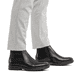 Schwarze Rieker Herren Chelsea Boots 33484-00 aus Glattleder. Schuh am Fuß.
