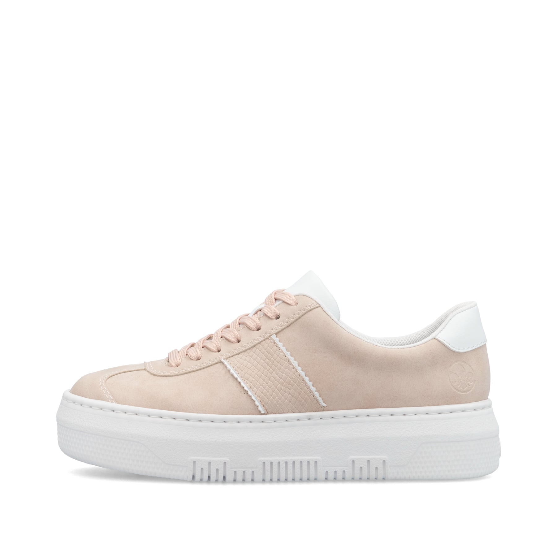 Rosane Rieker Damen Sneaker Low M1910-31 mit einer Schnürung. Schuh Außenseite.