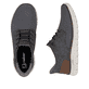 Mocassins Rieker gris pour homme B6658-42 avec fonction easy in Ready2GO. Chaussure vue de dessus, couchée.