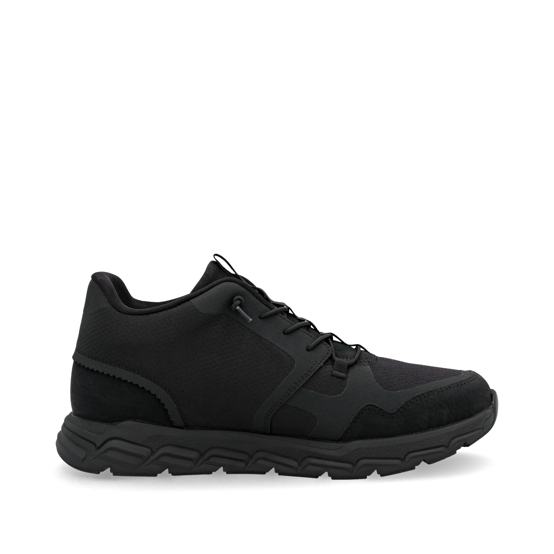 Schwarze Rieker Herren Sneaker High 09170-00 mit wasserabweisender TEX-Membran. Schuh Innenseite.