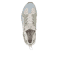 Mehrfarbige vegane Rieker Damen Sneaker Low N5254-90 mit einem Gummizug. Schuh von oben.