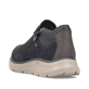 Schwarze Rieker Herren Kurzstiefel B1852-00 mit wasserabweisender TEX-Membran. Schuh von hinten.