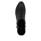 Schwarze Rieker Damen Stiefeletten 78656-00 aus Glattleder mit Reißverschluss. Schuh von oben.