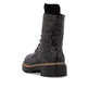 Biker Boots Rieker multicolores pour femme 72627-90 avec imprimé léopard. Chaussure vue de dessus.