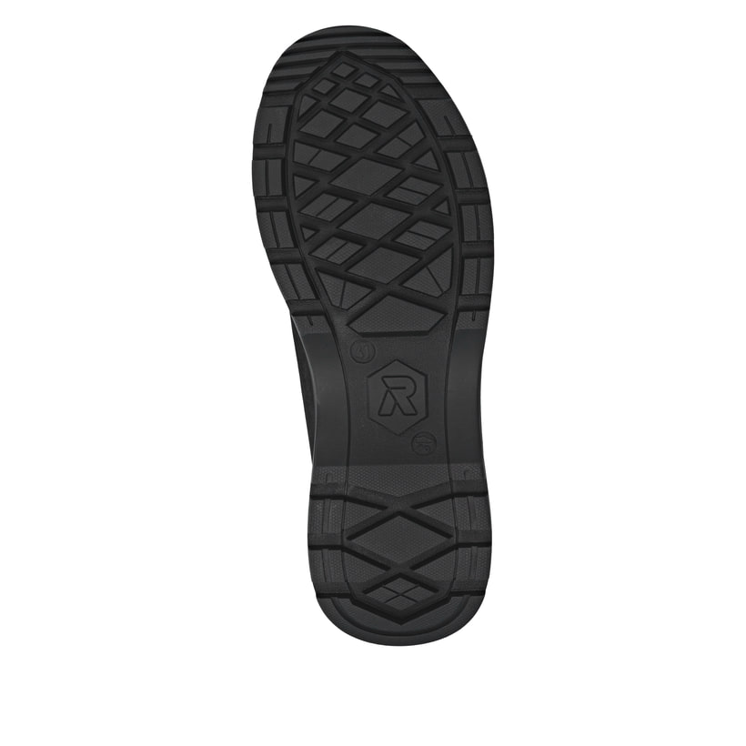 Schwarze Rieker Herren Schnürstiefel U1670-00 mit wasserabweisender TEX-Membran. Schuh Laufsohle.
