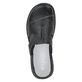 Schwarze Rieker Damen Clogs 46362-00 mit einem Klettverschluss. Schuh von oben.