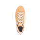 Gelbe Rieker Damen Sneaker High 41907-68 mit wasserabweisender TEX-Membran. Schuh von oben.