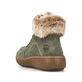 
Sonnenblumengelbe Rieker Damen Schnürstiefel Z6633-68 mit Schnürung und Reißverschluss. Schuh seitlich schräg