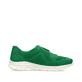 Grasgrüne Rieker Damen Slipper 54057-52 mit flexibler und ultra leichter Sohle. Schuh Innenseite.