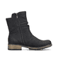 Graphitschwarze Rieker Damen Kurzstiefel Z6892-00 mit einer schockabsorbierenden Sohle. Schuh Innenseite